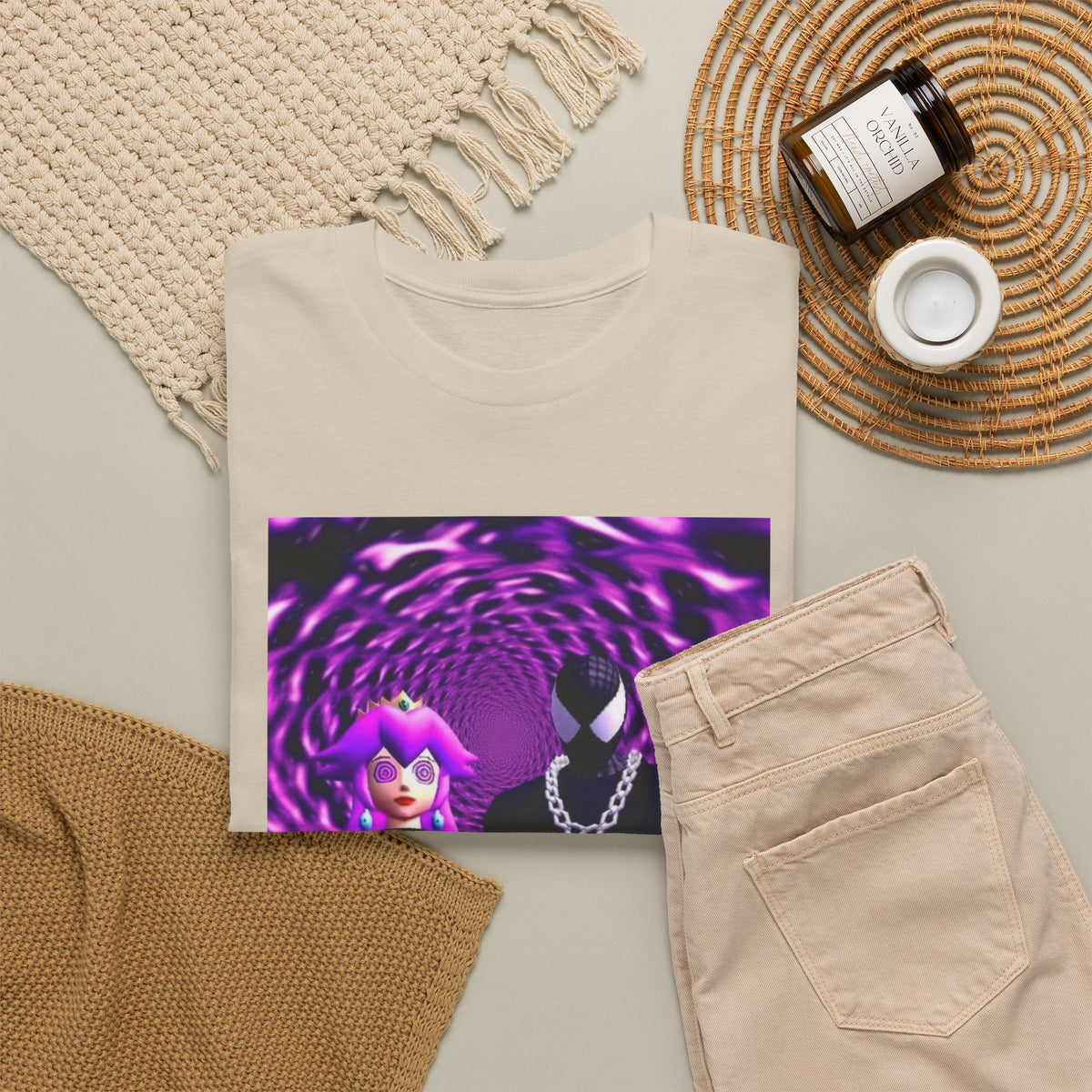 Hypnotized Peach & Sipping Spidey Tee