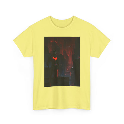 Cyberpunk Bat Hero In Neon City Tee
