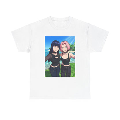 Goth Hinata and Sakura Beach Selfie
