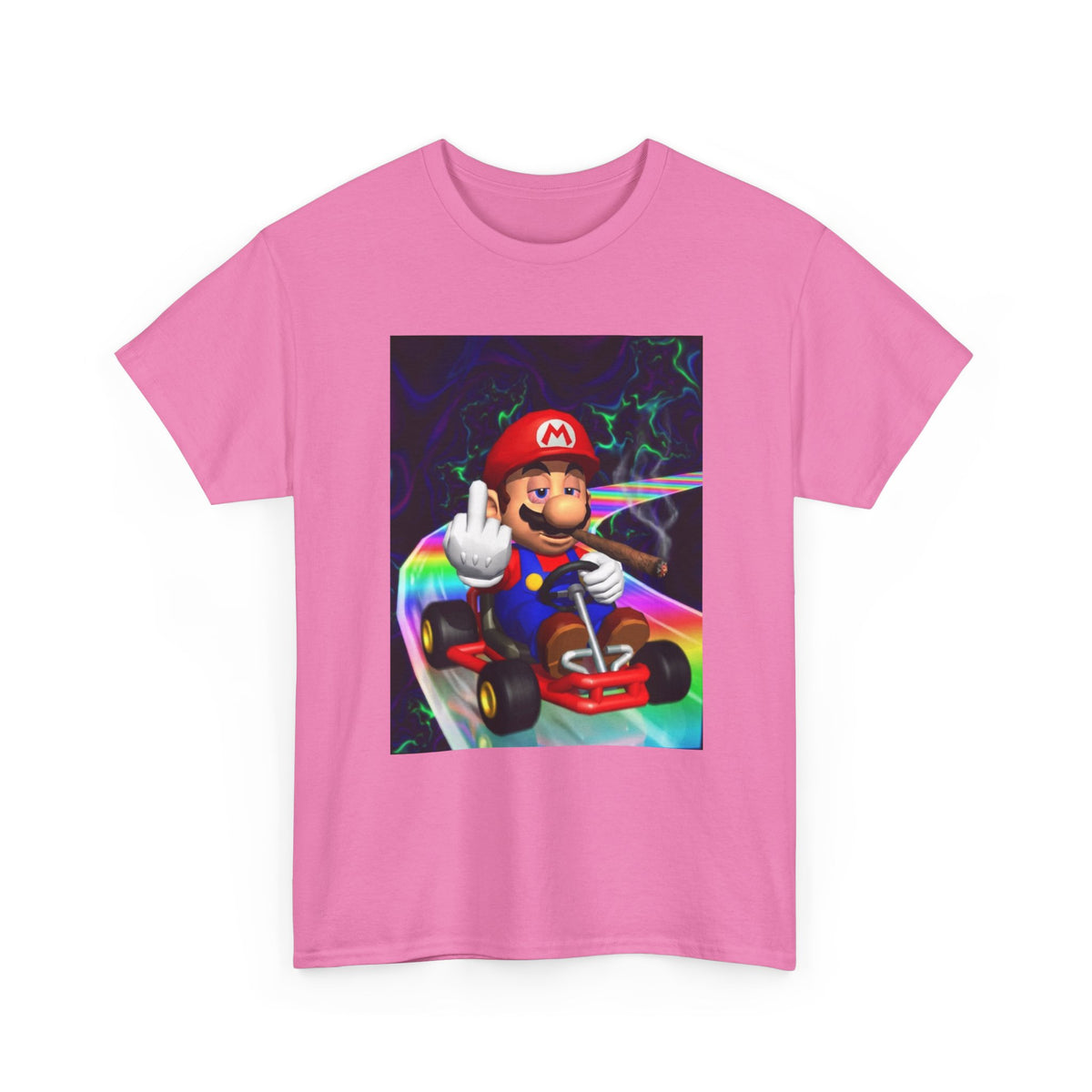 High Mario Karting On Rainbow Road