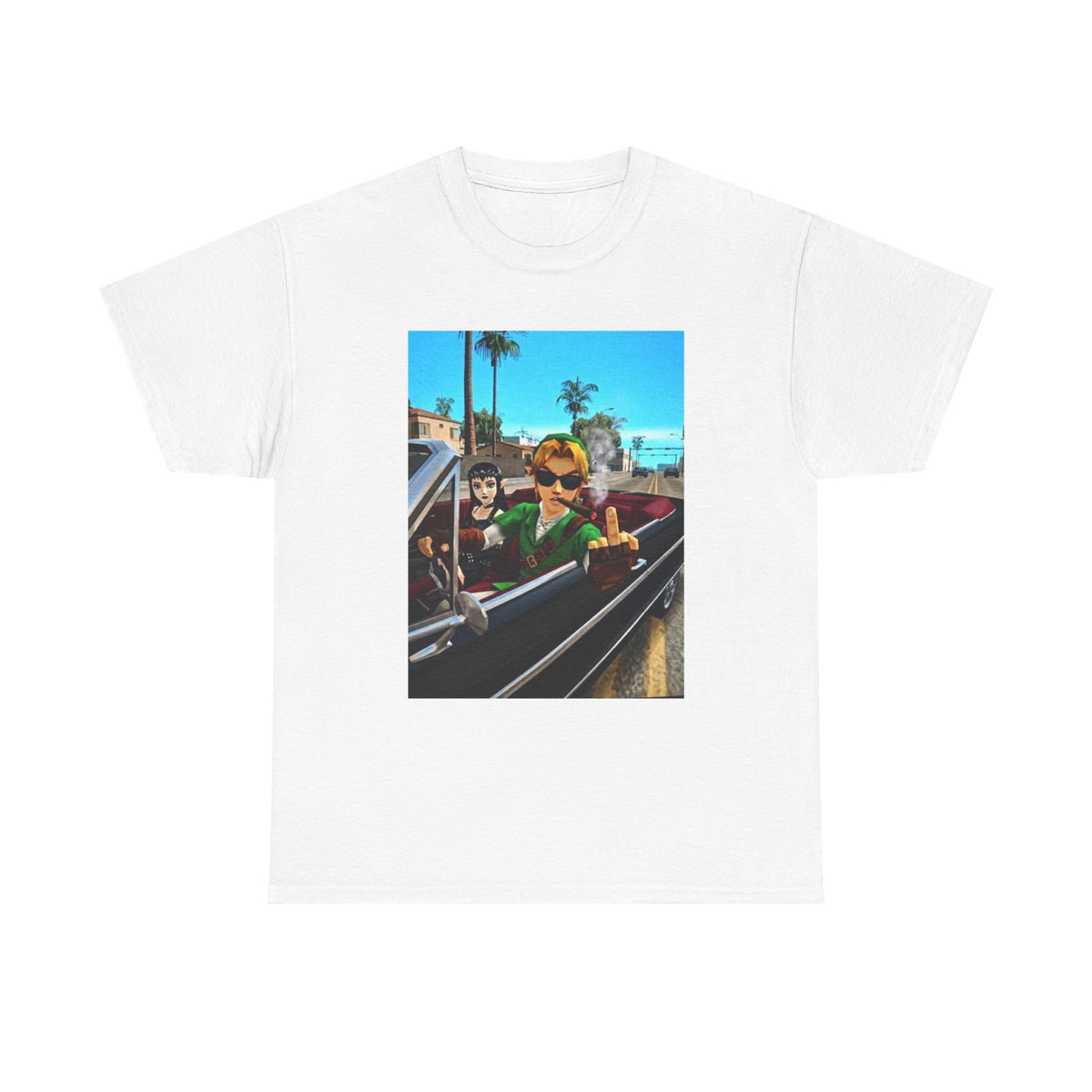 Gamer Legend Cruisin' And Flippin' The Bird Tee