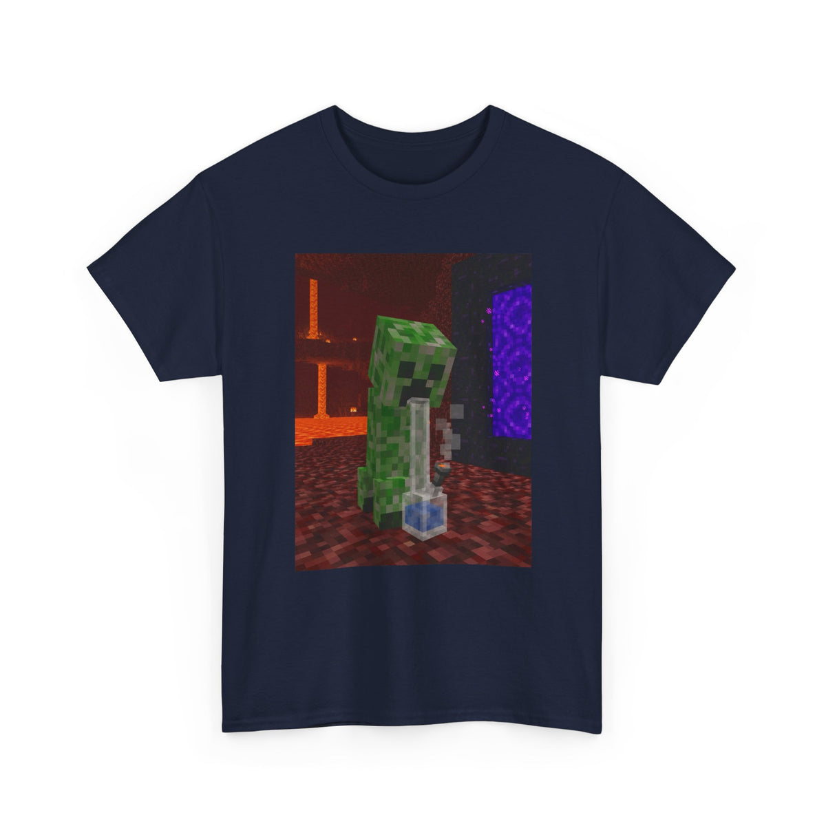 Creeper Hits The Bong In The Nether