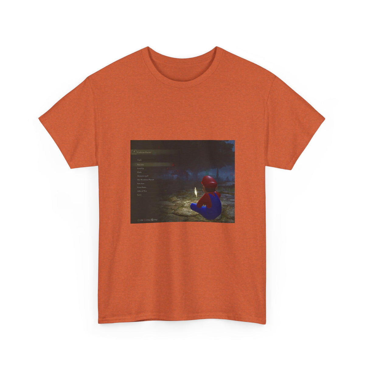 Mario Meditating In Laskyar Ruins Tee