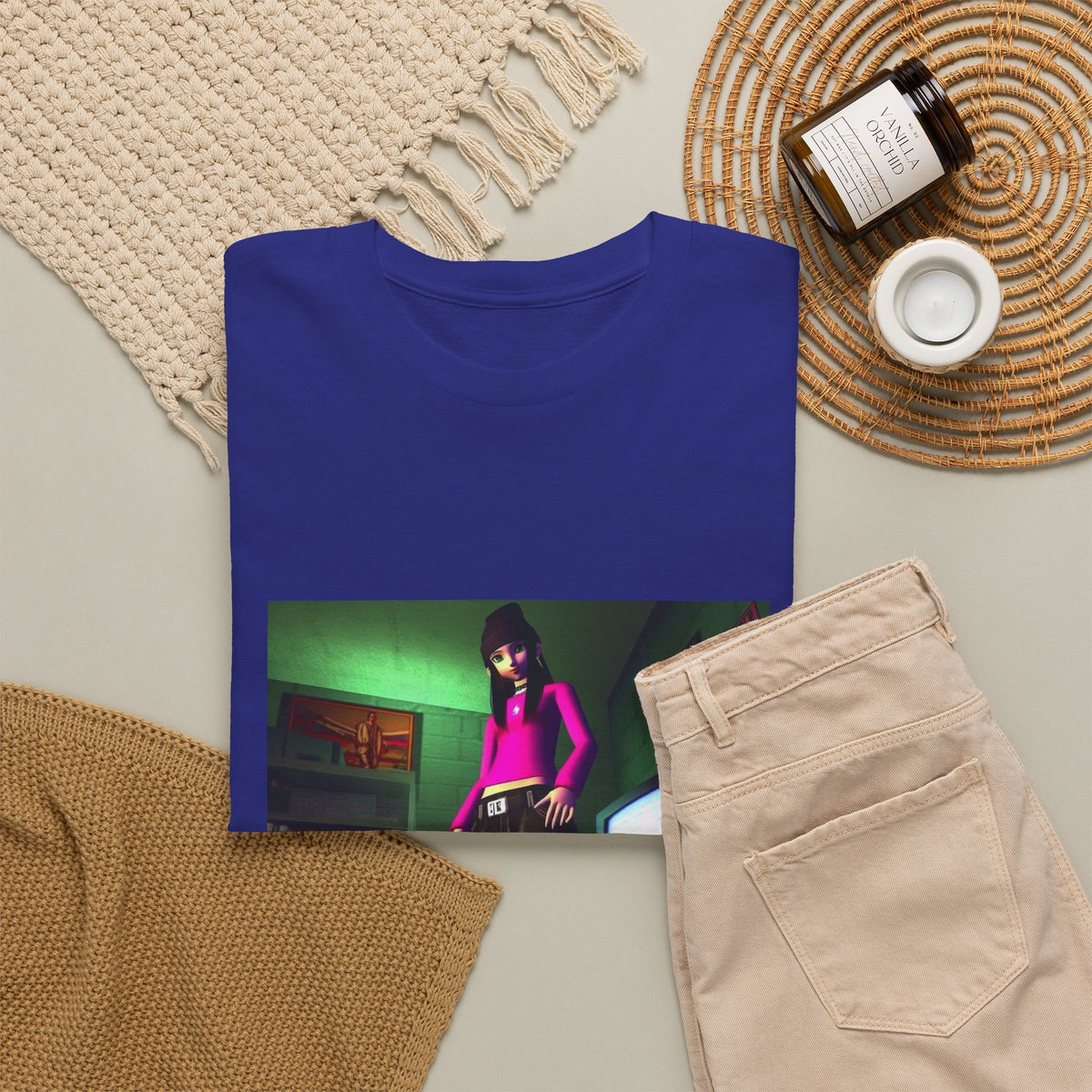 Y2K Vibe Girl In Her Room Tee