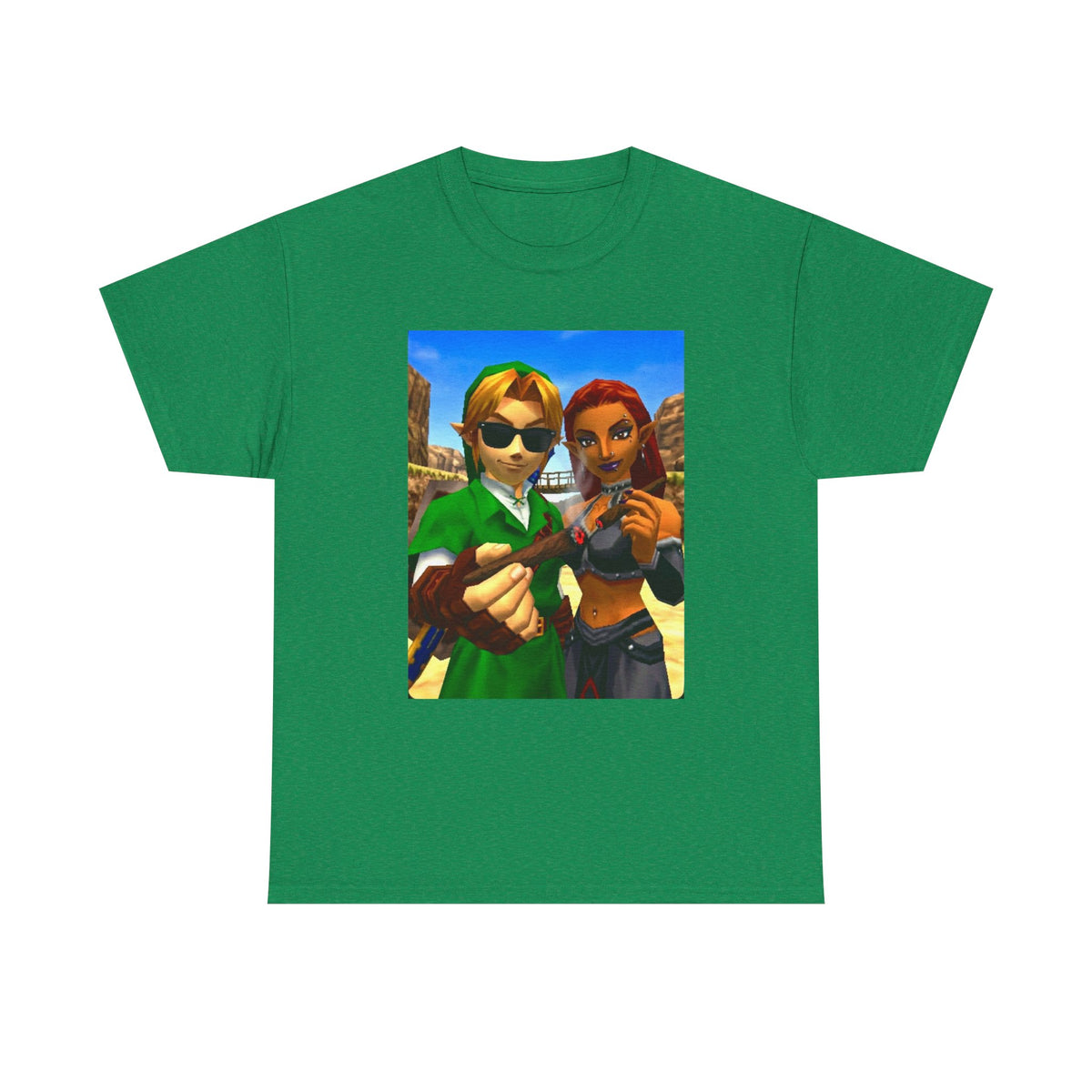 Link And Gerudo Blazing Out West Tee