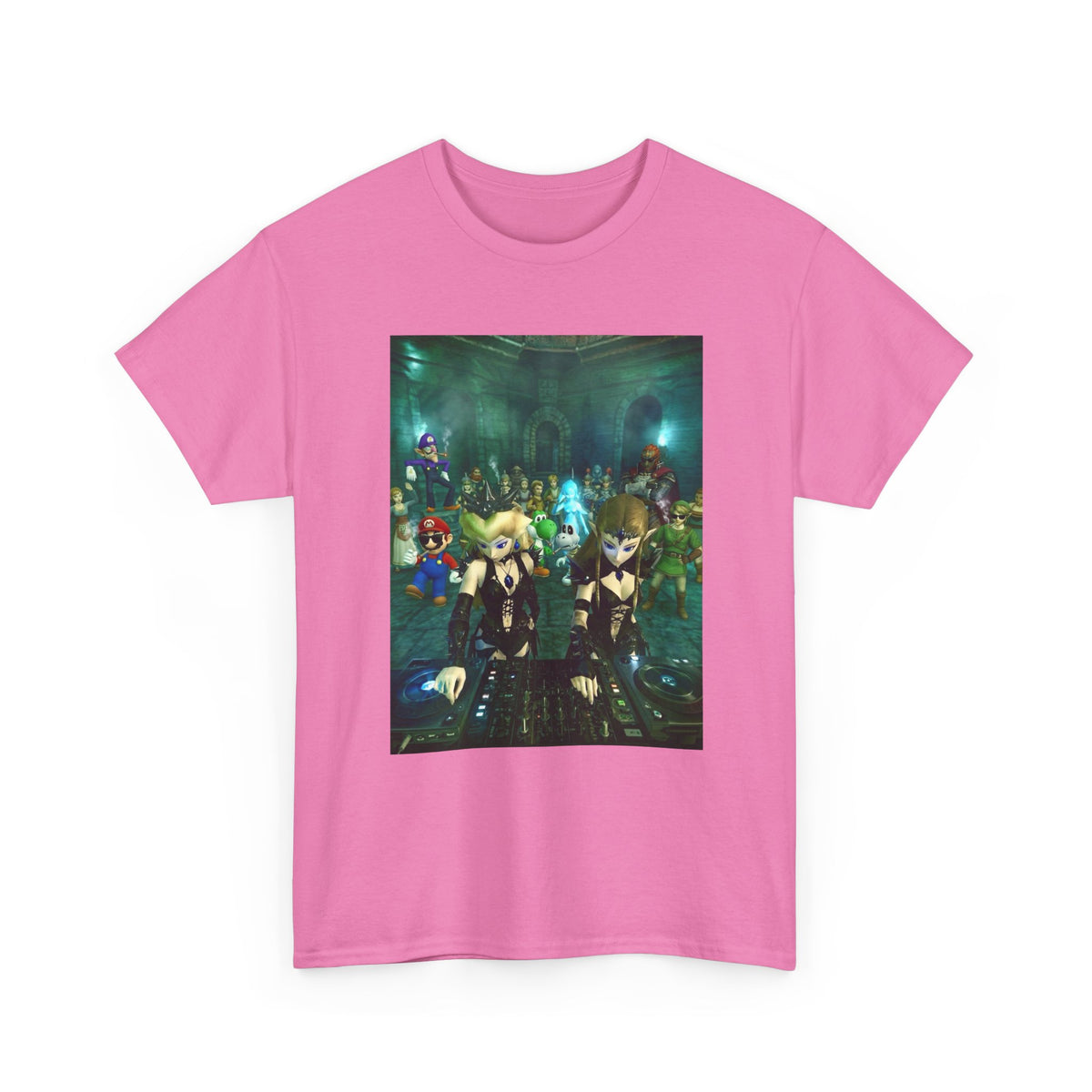 Dark Zelda DJs Gaming Party Tee