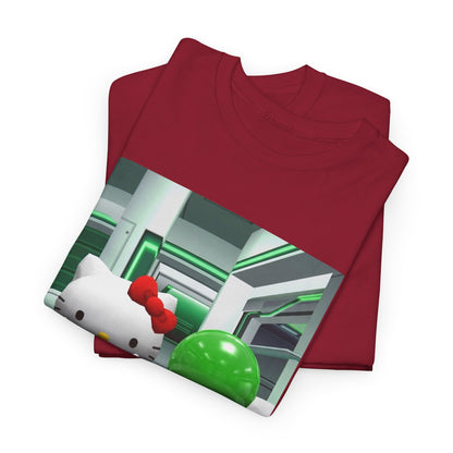 Kitty And Slime Flipping The Bird Tee
