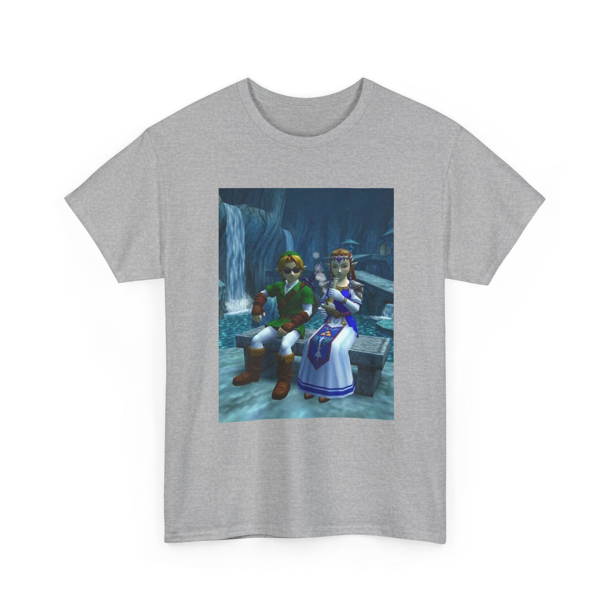 Link And Zelda Chilling With A Bong Tee