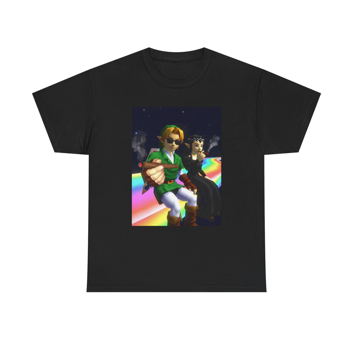 Link And Dark Zelda Smoking Blunts