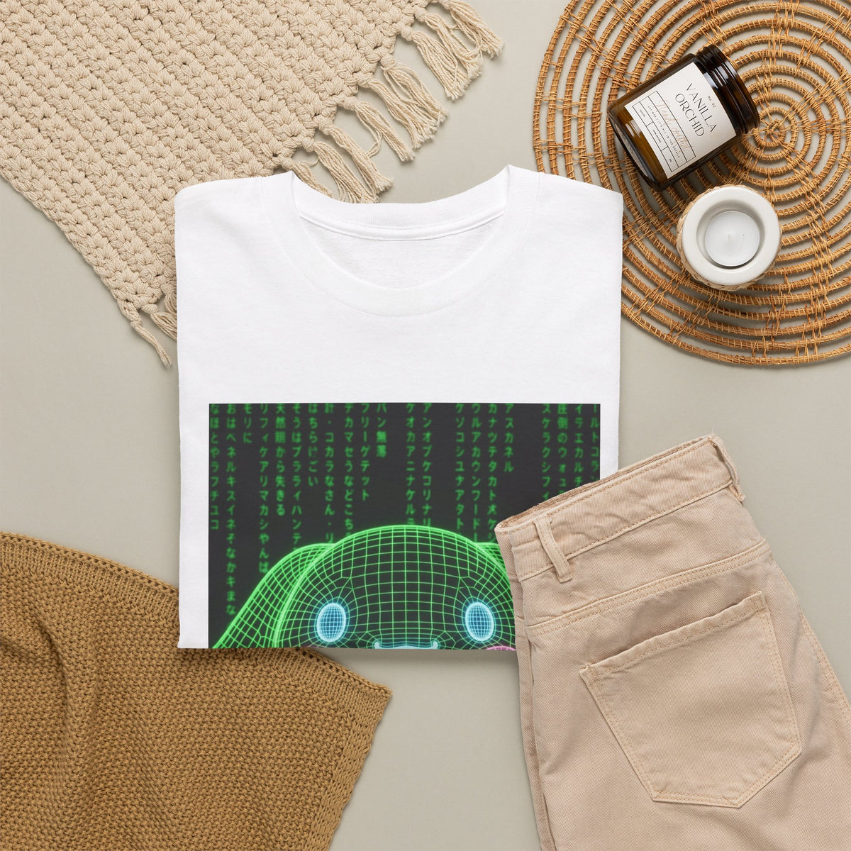 Wireframe Bunny Flips The Bird Tee