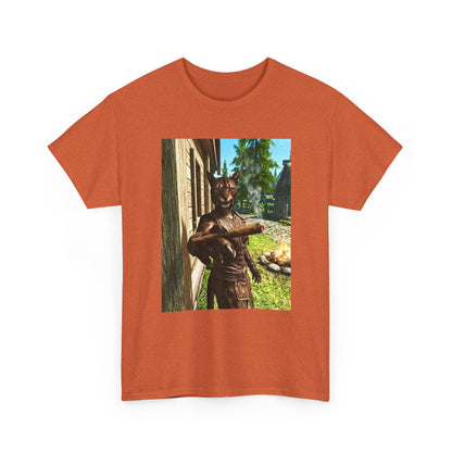 Khajiit Taking A Big Hit Tee