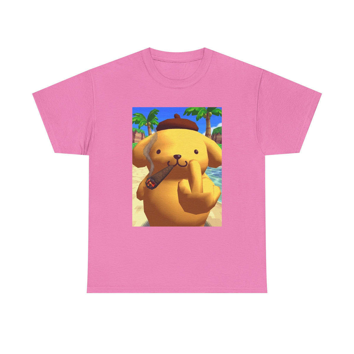 Pompompurin Smoking Blunt & Flipping Off