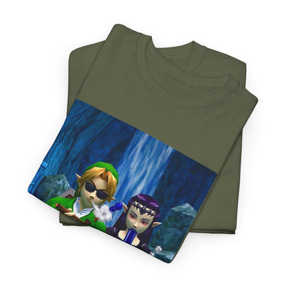 Hero and Princess Taking A Hit Tee