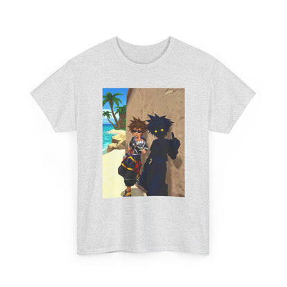 Sora And Shadow Flipping Off On Beach