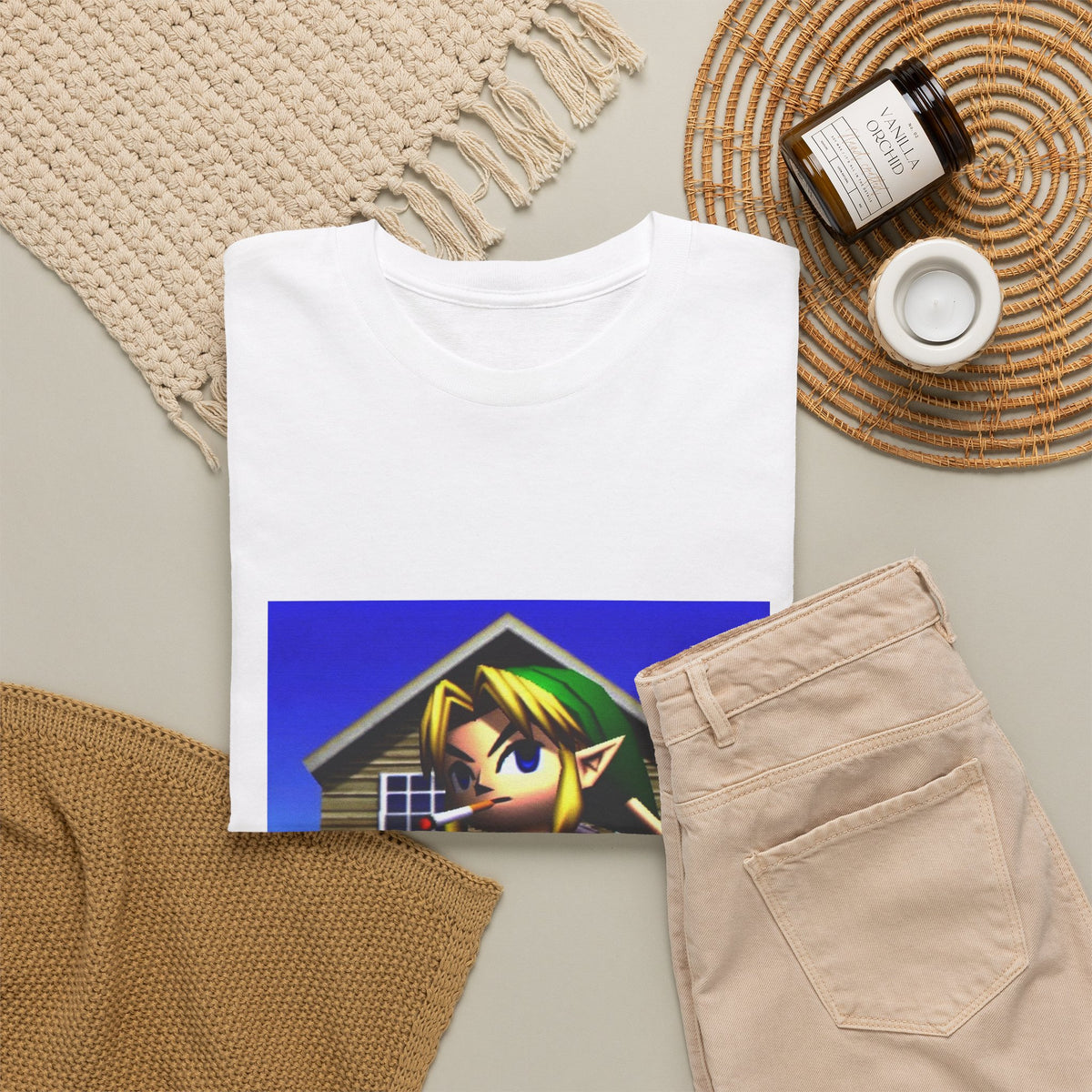 Edgy Hero Smoking And Flipping The Bird Tee