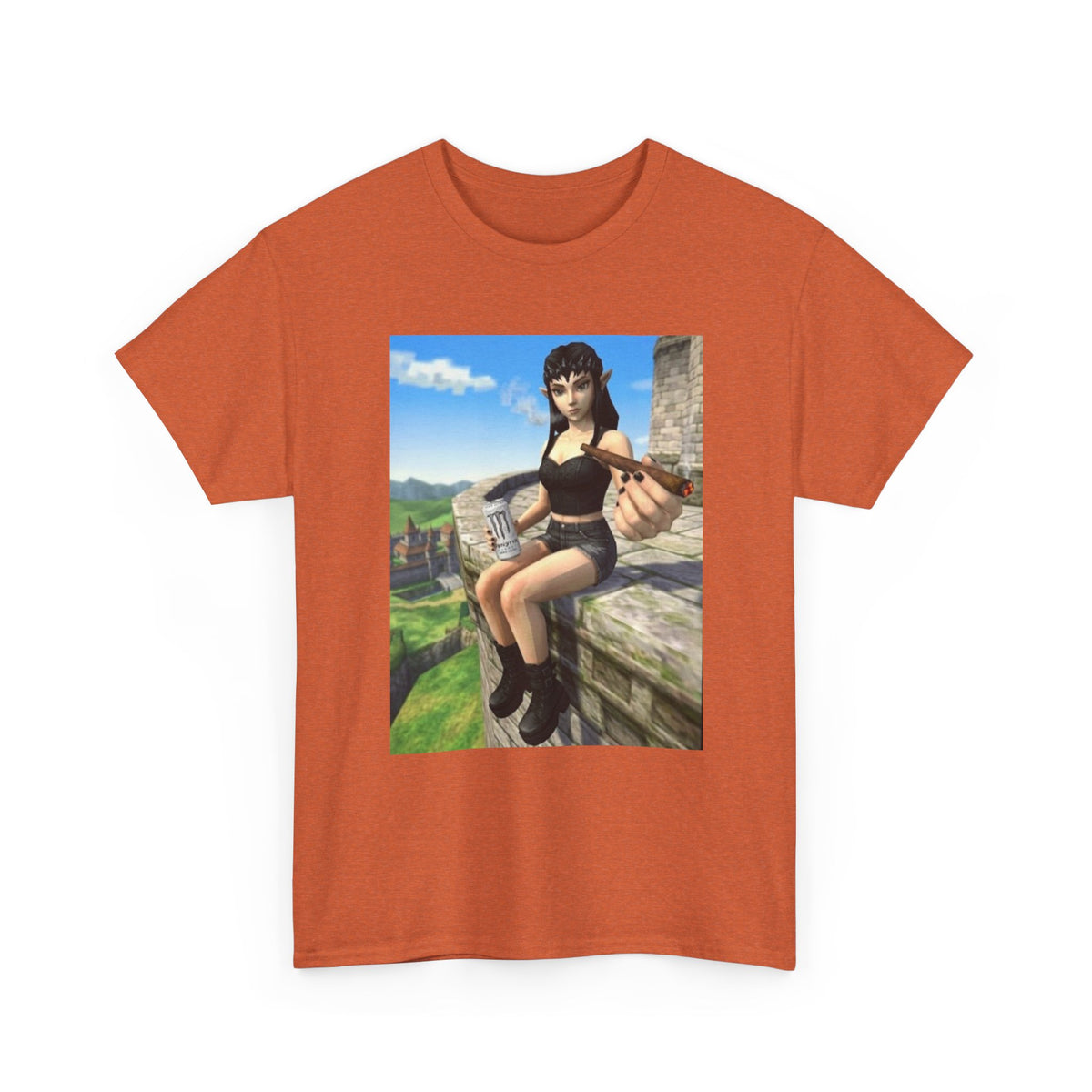 Edgy Elf Offering You A Blunt Tee