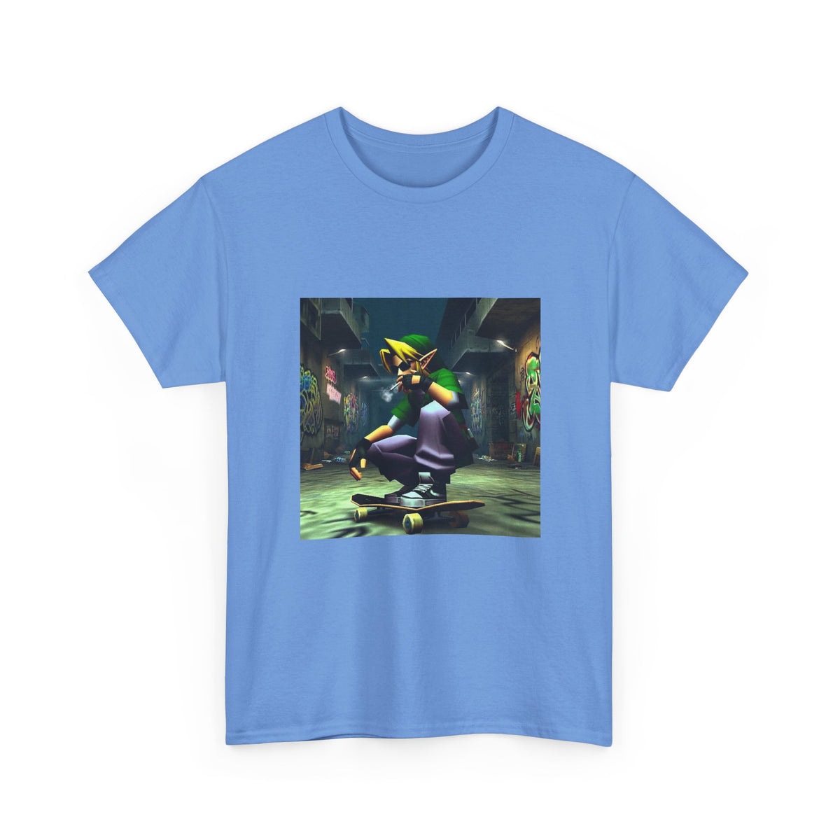 Street Link Smoking On Skateboard Tee