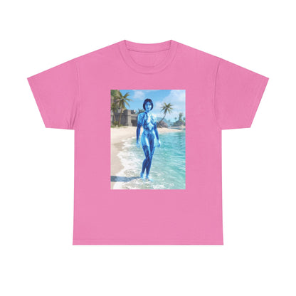 Cortana On Tropical Beach Tee