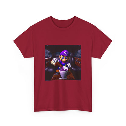 Waluigi Pouring Purple Drank In Limo Tee