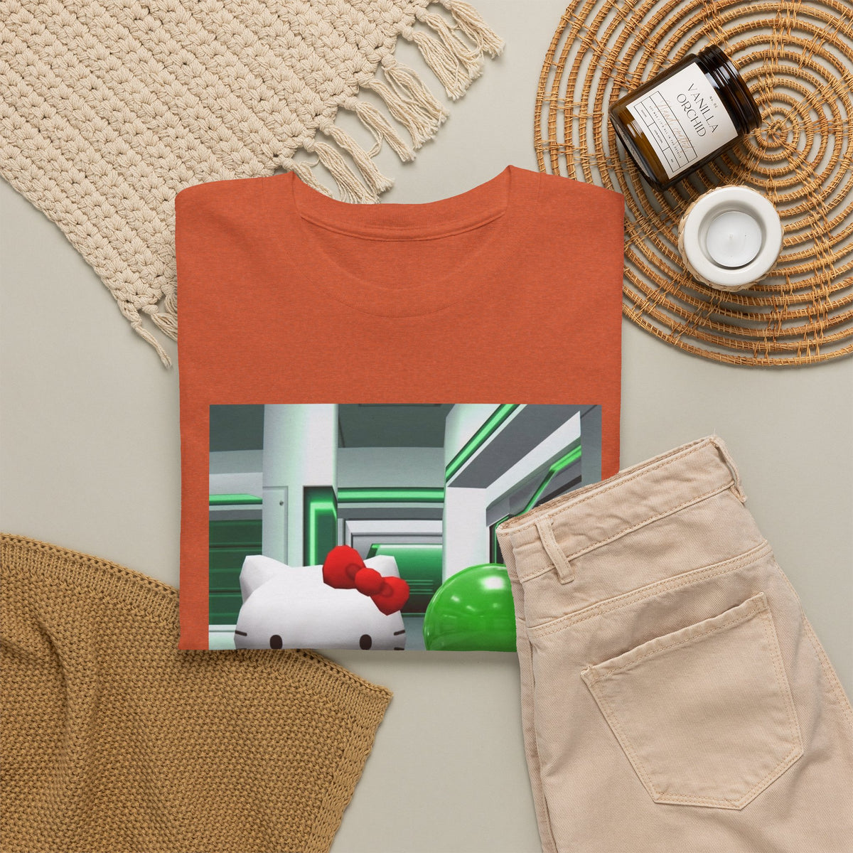 Kitty And Slime Flipping The Bird Tee