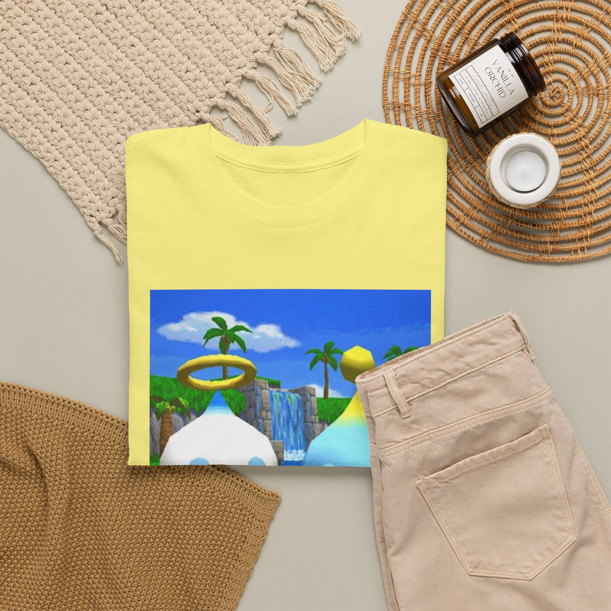 Chao Flipping Off In Paradise Tee