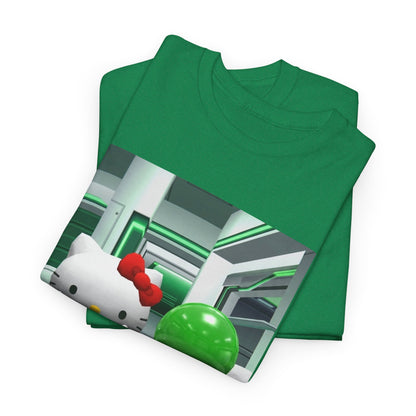 Kitty And Slime Flipping The Bird Tee