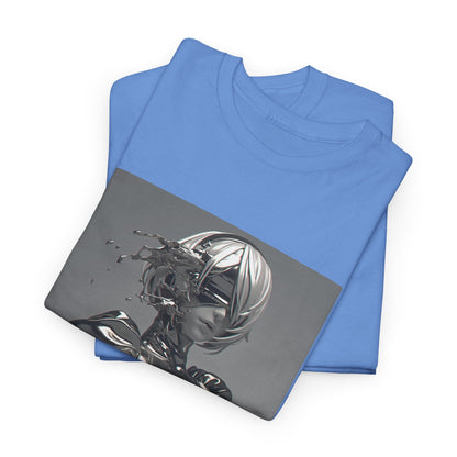 Liquid Chrome Abstract Tee