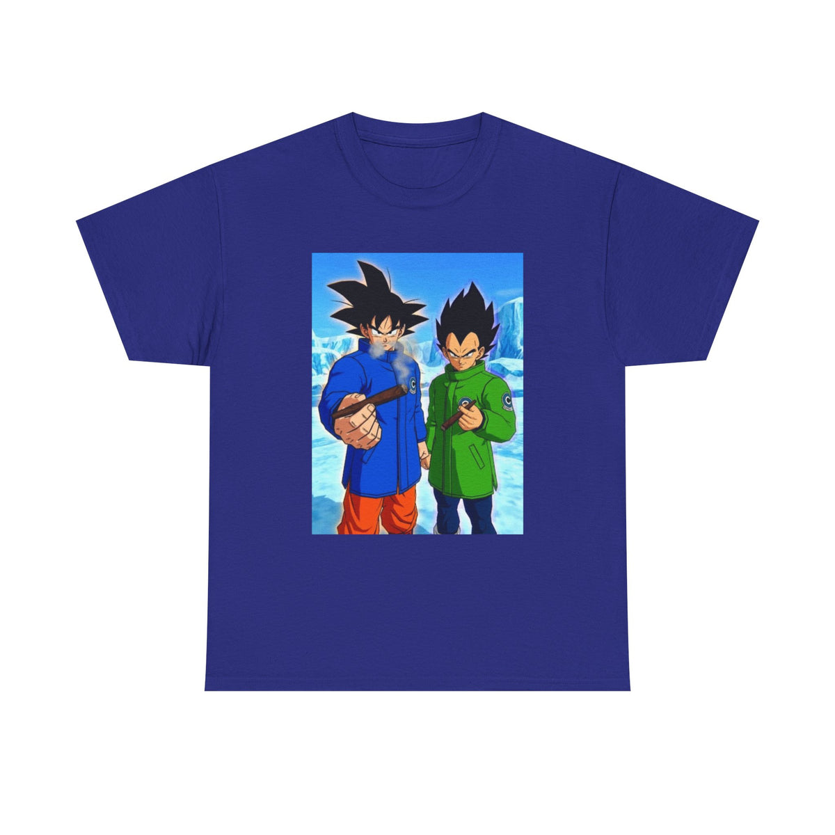 Goku and Vegeta Smoking in the Snow Tee