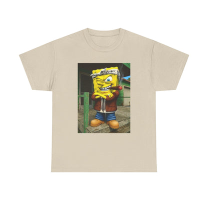 Gangster Sponge Winking and Smoking