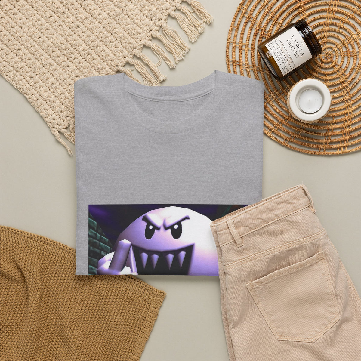 Aggressive Boo Flipping The Bird Tee