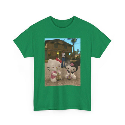 CJ And High Sanrio Characters In Grove Street Tee