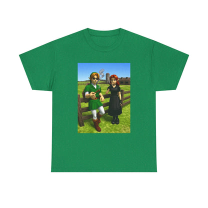 Link And Malon Smoking On The Farm Tee