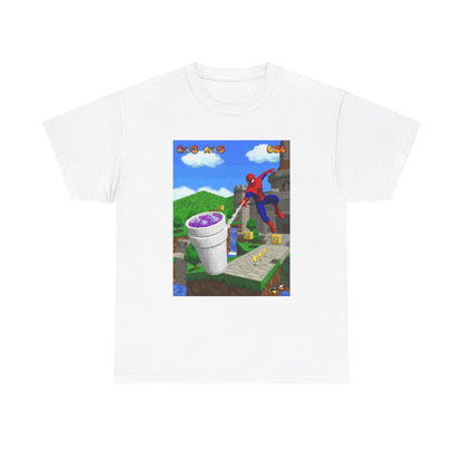 Spidey Swings With Lean In Mario World Tee
