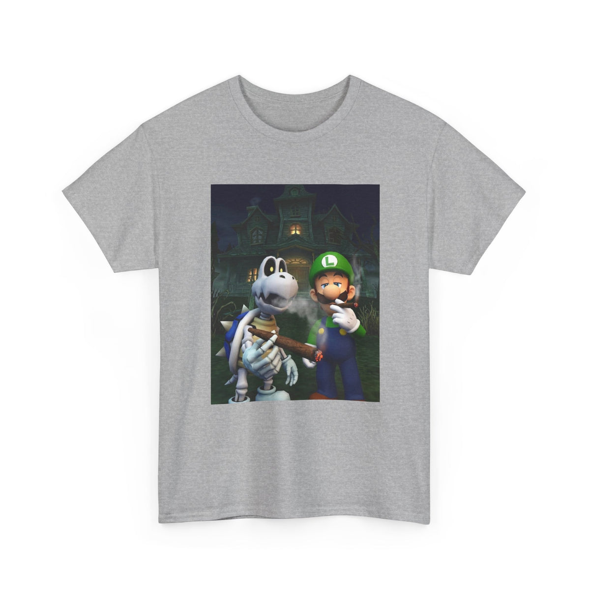 Luigi And Dry Bones Smoking Cigars