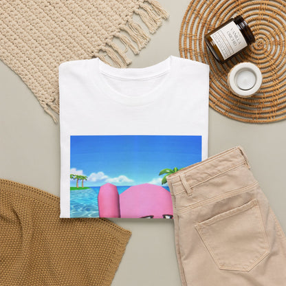 Kirby Giving The Finger Island Scene Tee