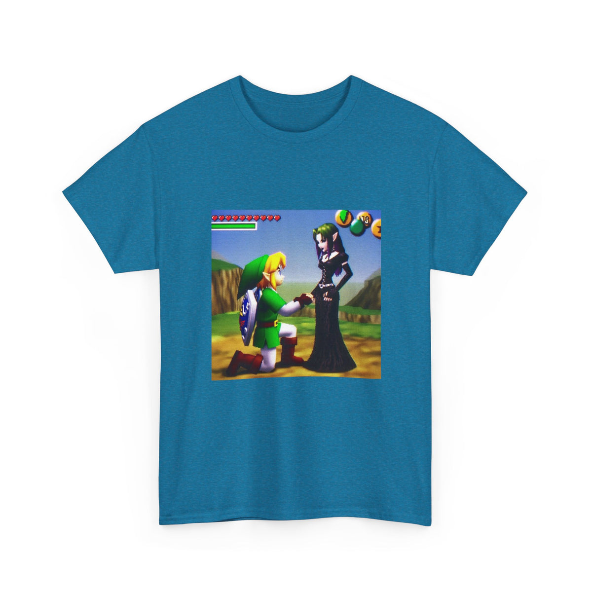 Link Proposing To Goth Girl Tee