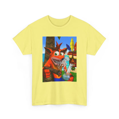 Crash Bandicoot Taking A Hit Tee