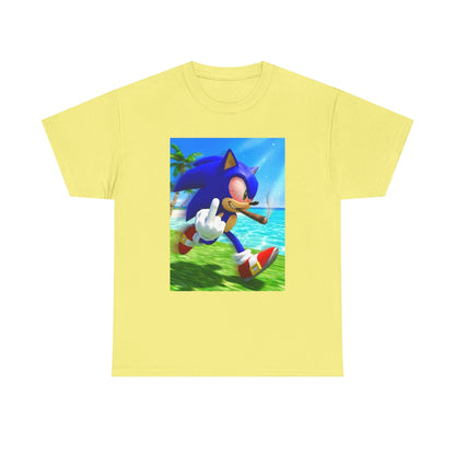 Stoned Sonic Giving The Finger Tee