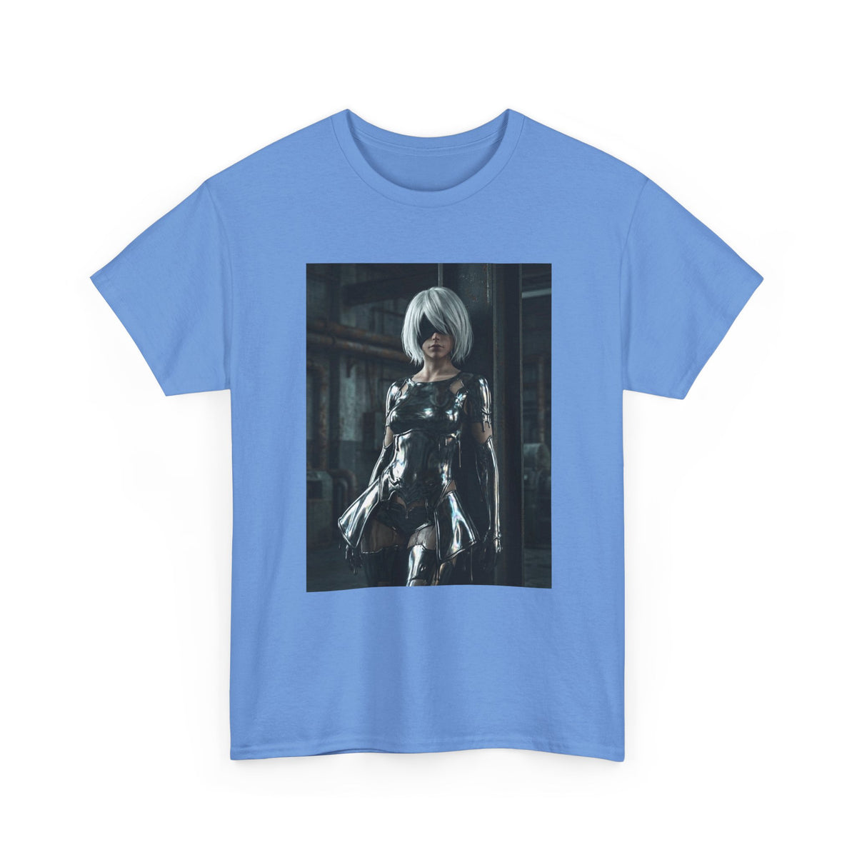 Chrome 2B Leaning In Industrial Scene