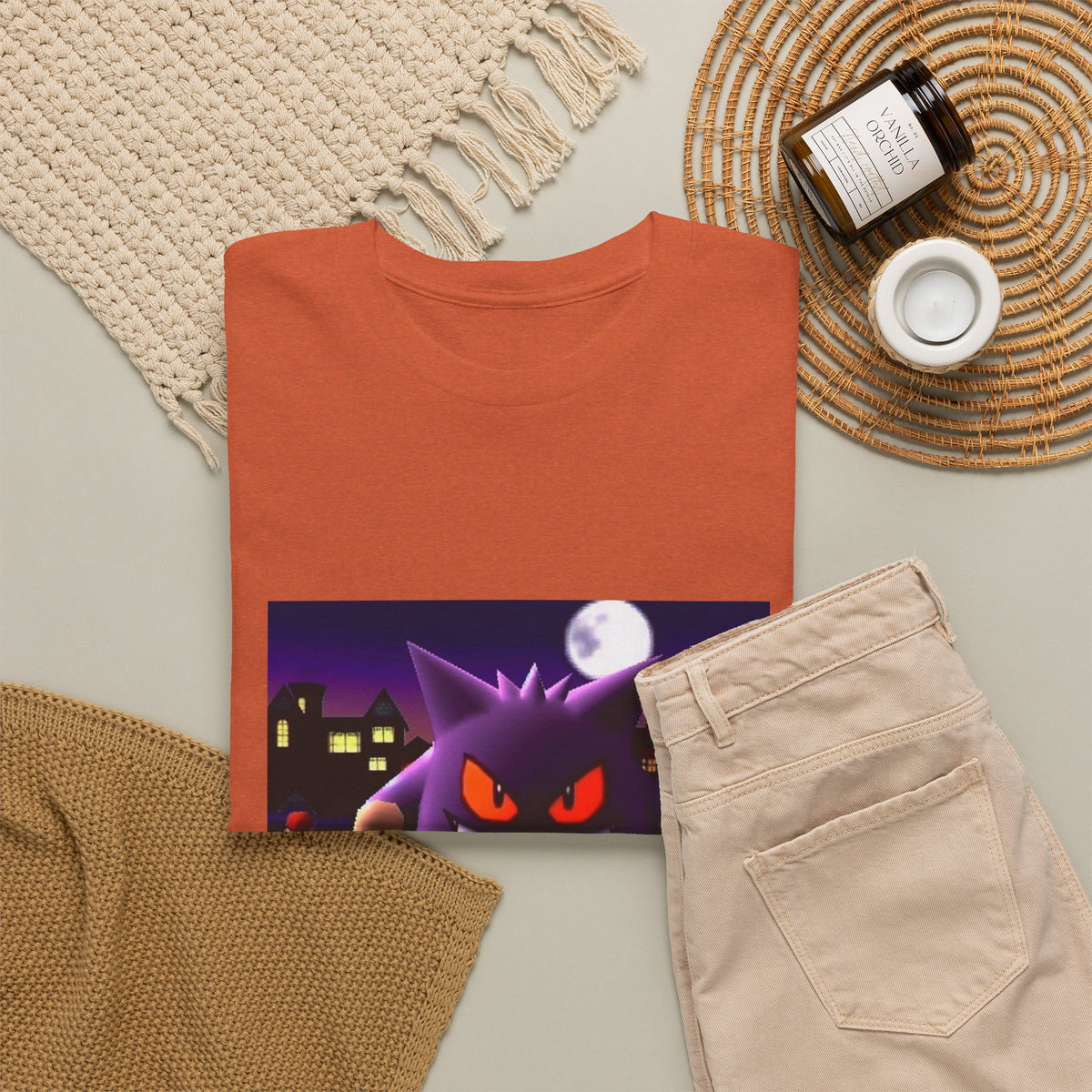 Gengar Lurking Under Moonlight Tee