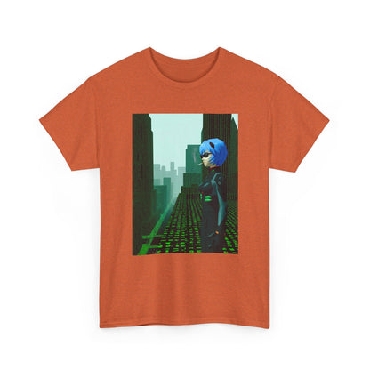 Neon Genesis Smoking Anime Girl Matrix Tee