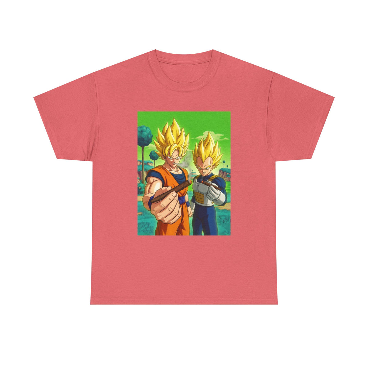 Goku And Vegeta Sharing A Smoke