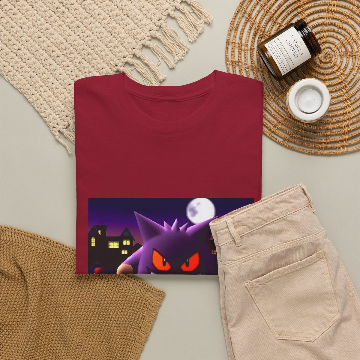 Gengar Lurking Under Moonlight Tee