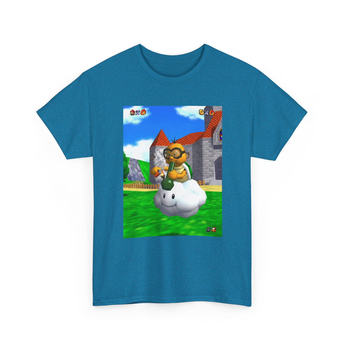 Lakitu Enjoying A Hit On Lakitu's Cloud