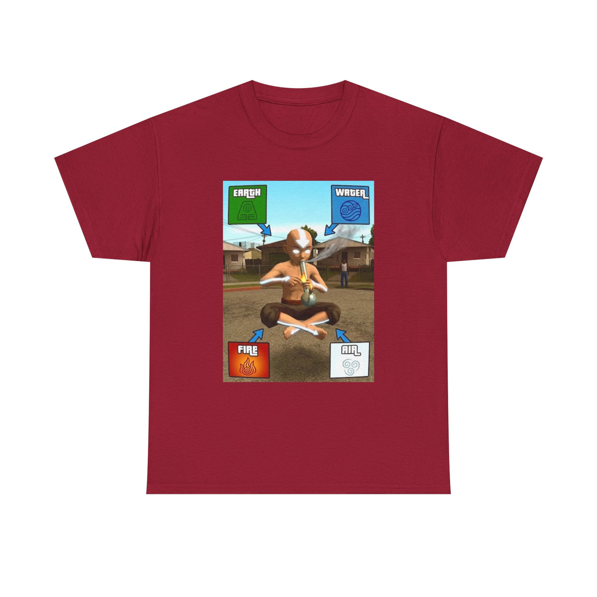 Aang Bending Smoke Elements Tee
