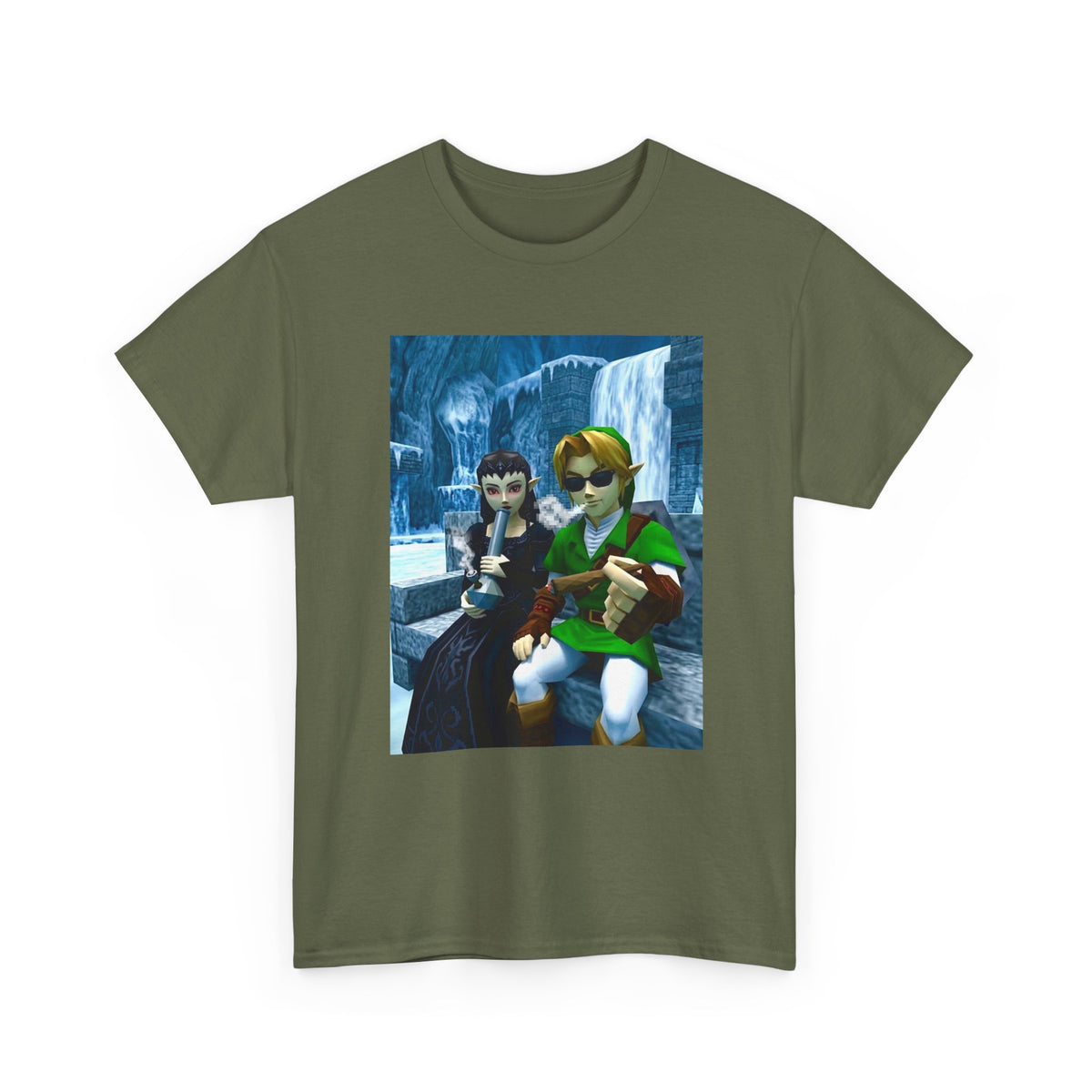 Chillin' Elf Duo Hitting Blunts In The Snow