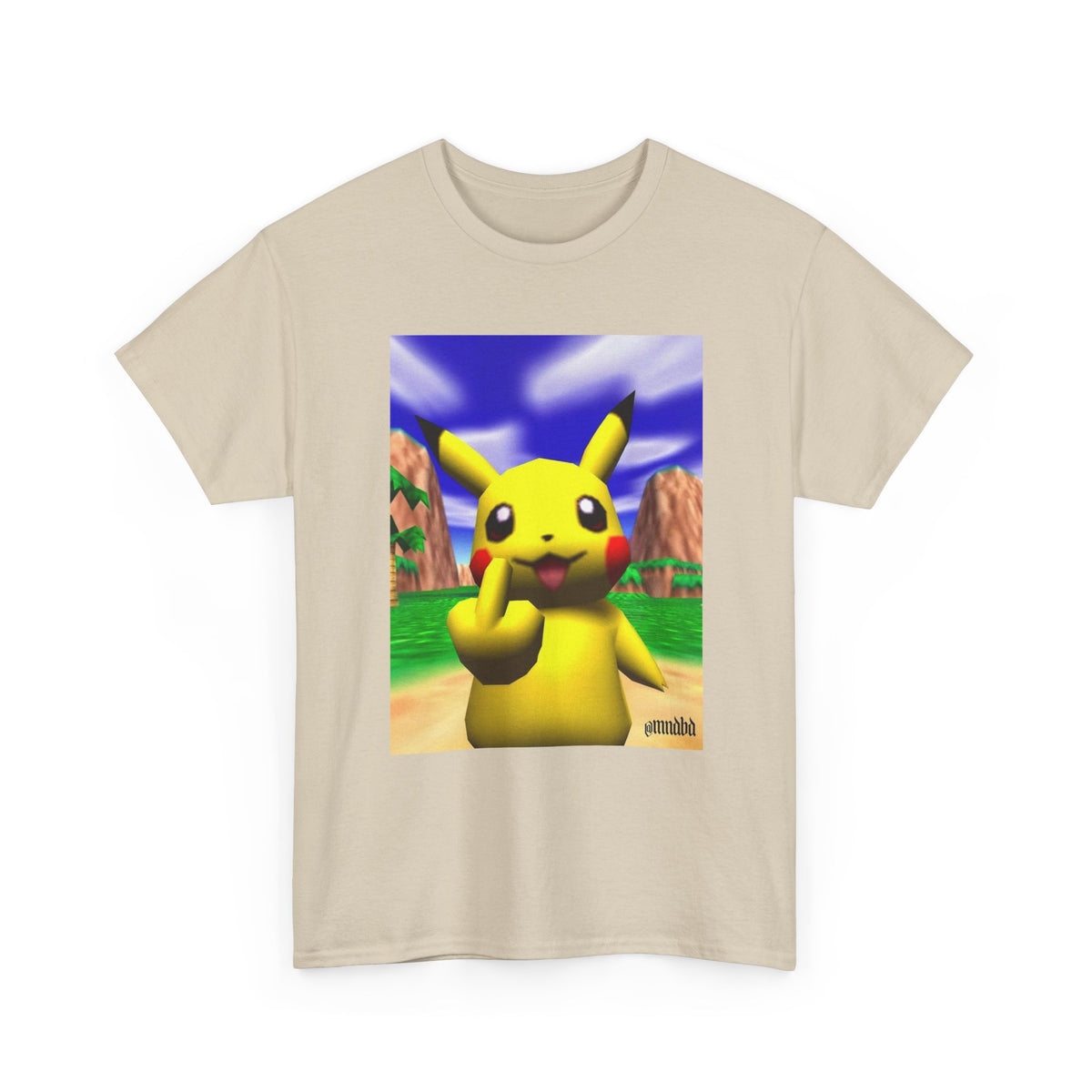 Pikachu Giving The Finger On An N64 Island