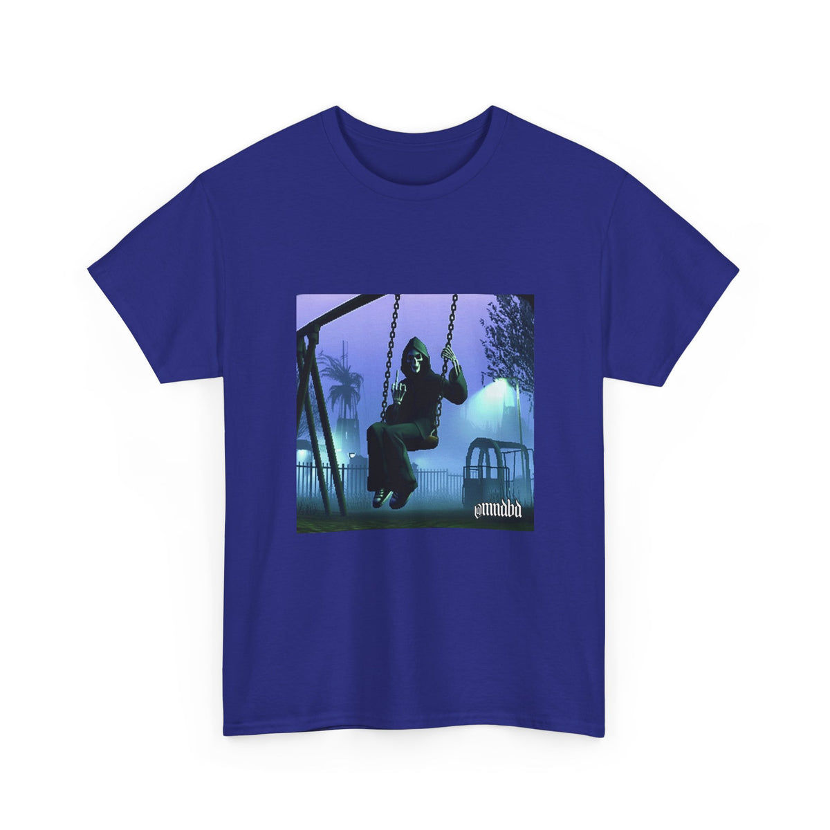 Grim Reaper Giving Middle Finger On Swing