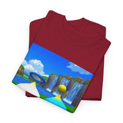 Chao Flipping Off On Green Hills Tee