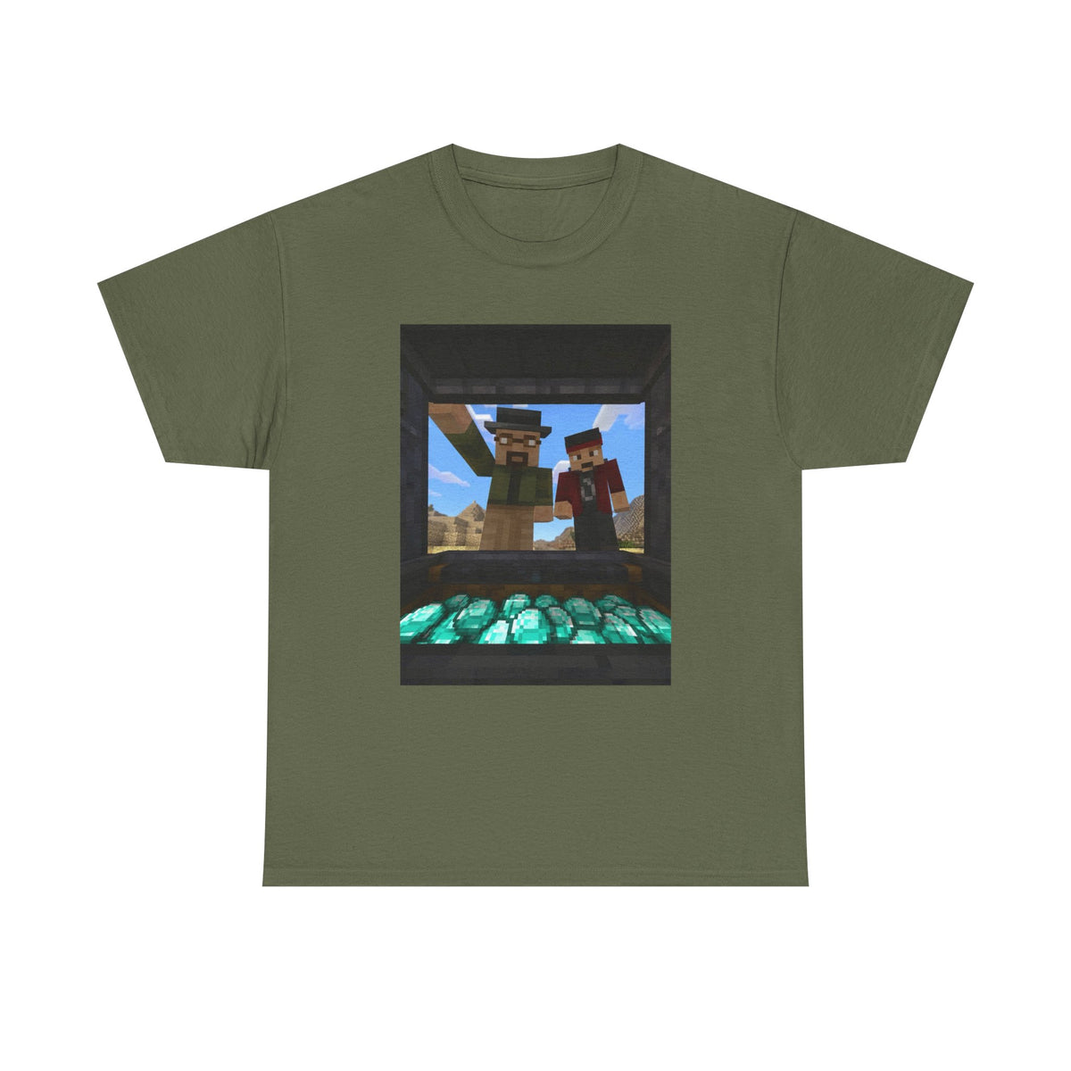 Pixelated Duo With Precious Gems